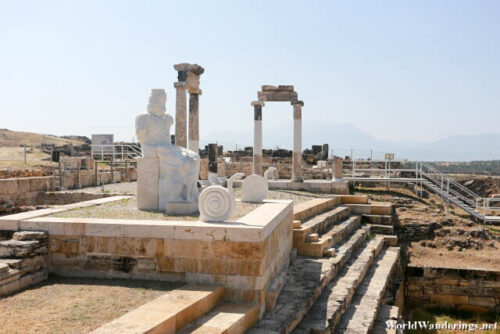 Statue of Hades or Pluto at the Ploutonion in Hierapolis