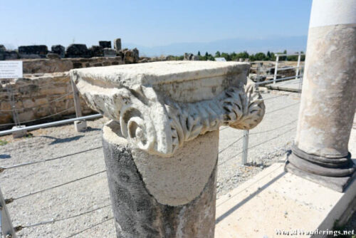 Detail on a Column at the Ploutonion at Hierapolis