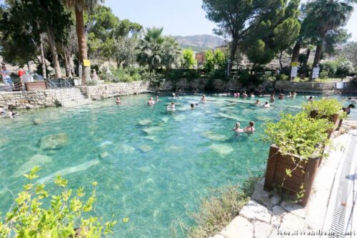 Crystal Clear Waters of Cleopatra's Pool at Hierapolis