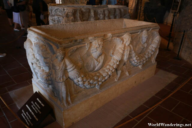 Sarcophagus at the Archeological Museum of Hierapolis