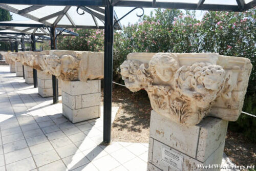 Capital of Columns on Display at the Archeological Museum of Hierapolis
