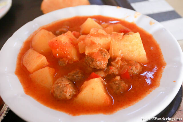 Tomato Based Meat Stew at Denizli Bus Station