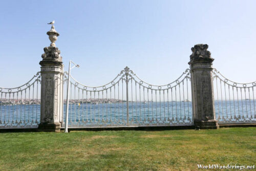 Fencing Along the Water at the Dolmabahce Palace in Istanbul