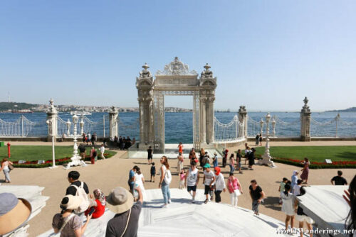 Bosphorus Strait at the Dolmabahce Palace in Istanbul