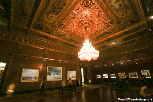 Elaborate Interiors of the National Painting Museum at the Dolmabahce Palace