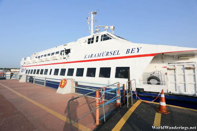 Ferry to Bursa at Yenikapi Ferry Terminal