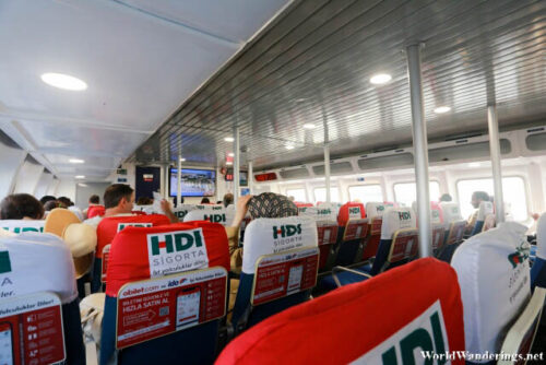 Inside the Ferry to Bursa