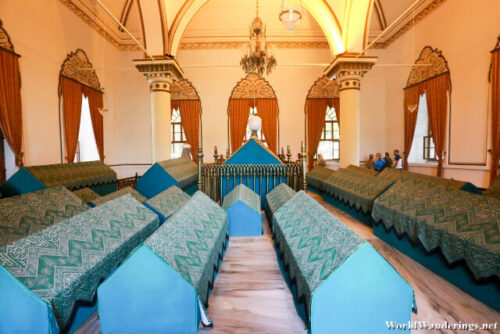 Inside the Mausoleum of Sultan Orhan Gazi in Tophane Park in Bursa