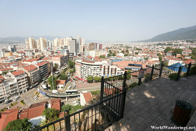 View of the City of Bursa from Tophane Park