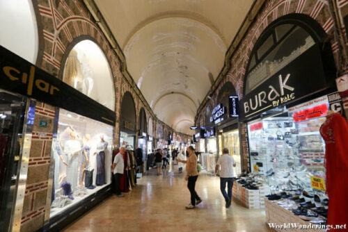 Inside the Grand Bazaar of Bursa