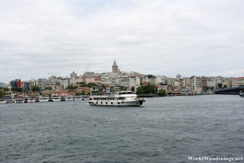 View of Galata Tower from the Ferry