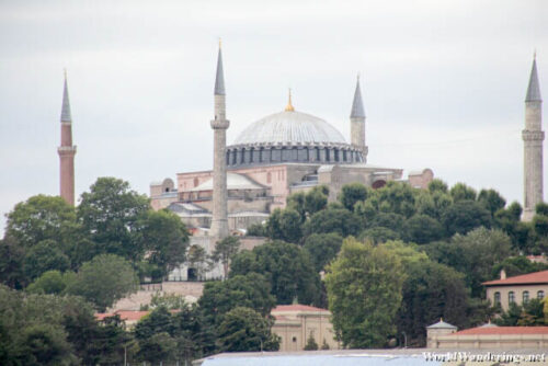 Hagia Sophia from the Bosphorus Strait