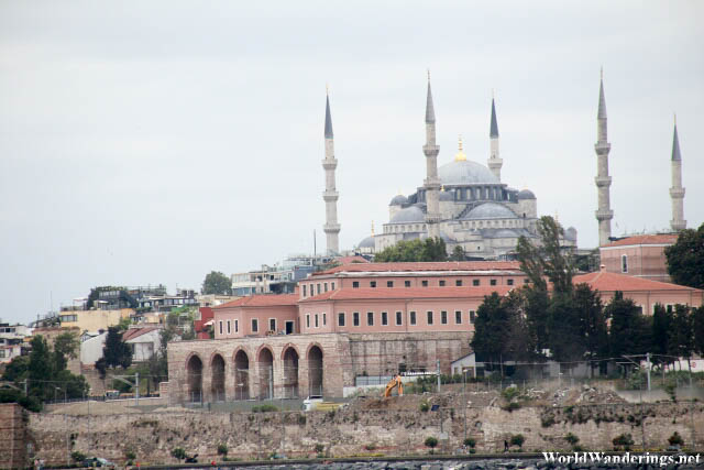 Blue Mosque from the Bosphorus Strait