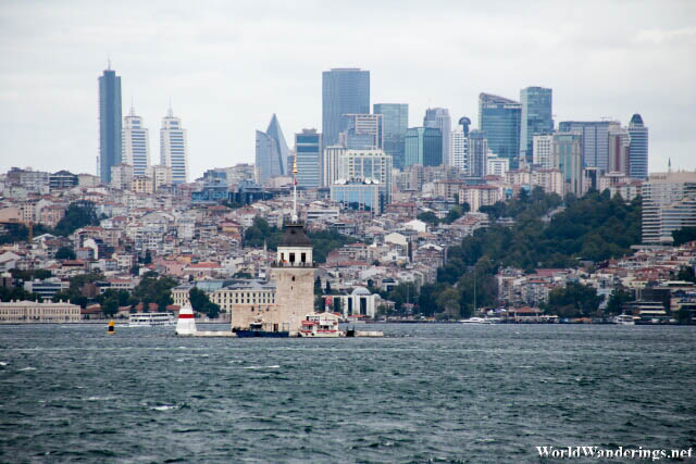 Maiden's Tower on the Bosphorus Strait