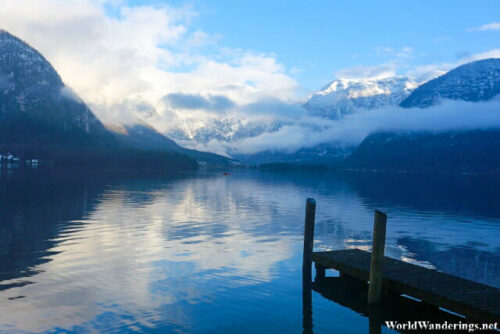 Lake and Mountain View at Hallstatt