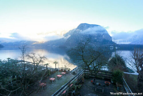 View from My Bedroom at Gasthof Simony Hallstatt