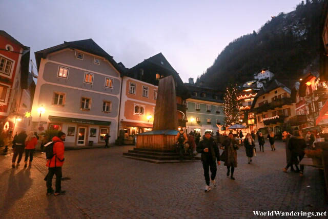 Hallstatt Marktplatz at Night