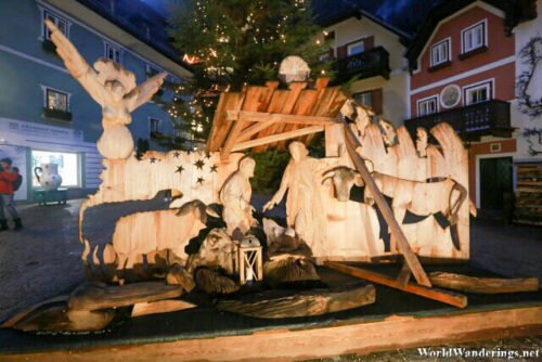 Manger Scene at Hallstatt Marktplatz