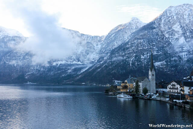 Postcard Photo of the Village of Hallstatt