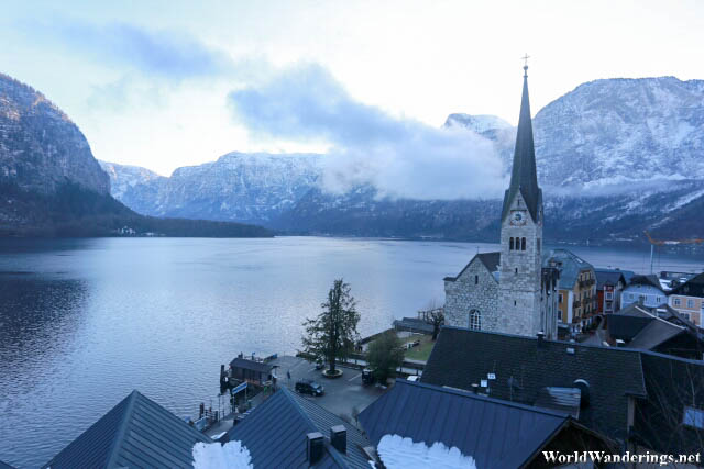 View of the Village of Hallstatt from the Hallstatt Cemetery