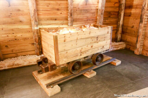 Mine Cart Used in Salt Mining at Salzwelten Hallstatt