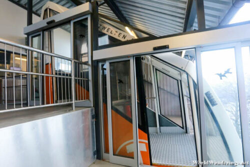 Sloping Funicular at the Salzwelten Hallstatt