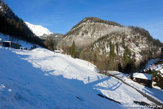 Snow Covered Slope at Salzwelten Hallstatt