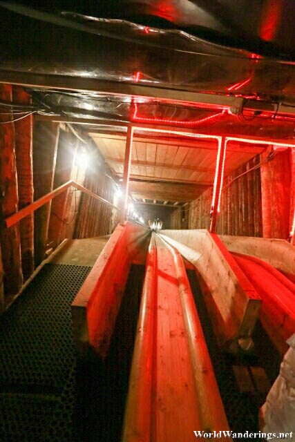 Longest Miner's Slide in the World at Salzwelten Hallstatt