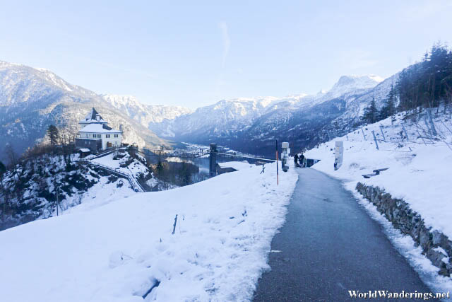 Heading to the Viewpoint at Salzwelten Hallstatt