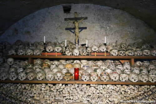 Skulls Inside the Chapel of Saint Michael in Hallstatt