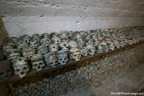 Skulls at the Chapel of Saint Michael in Hallstatt