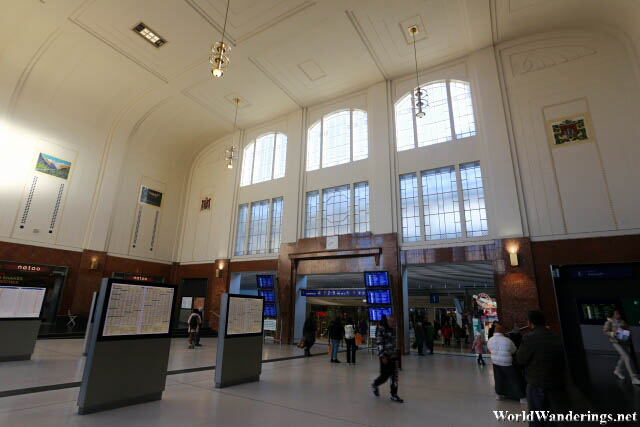 Inside the Salzburg Railway Station