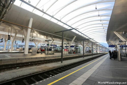 Train Platform at Salzburg Railway Station