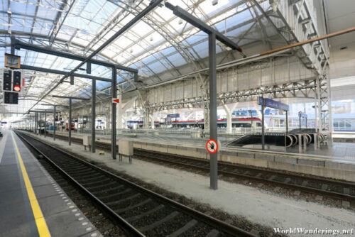 Waiting for the Train at Salzburg Railway Station