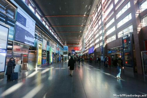 Inside the Innsbruck Railway Station