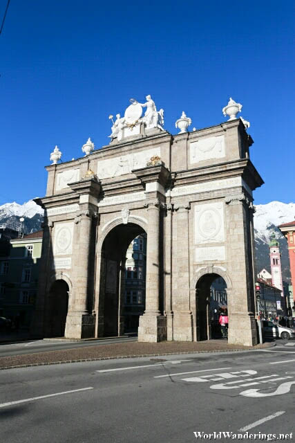 Beautiful Triumphal Arch at Innsbruck