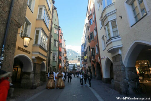 Narrow Streets of the Old City of Innsbruck