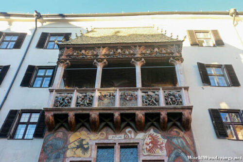 Closer Look at the Goldenes Dachl in the Old Town of Innsbruck