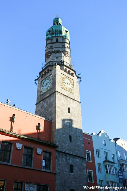 Town Tower at the Old Town of Innsbruck