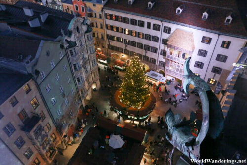 Old Town Square of Innsbruck at Night