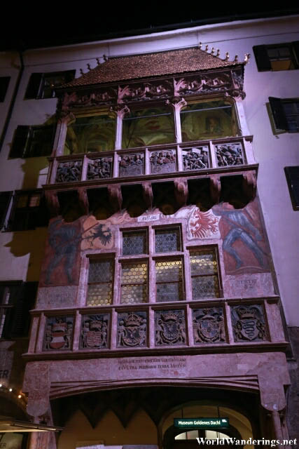 Goldenes Dachl in Innsbruck at Night