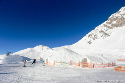 Snow Covered Mountain at Seegrube