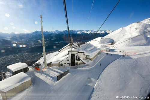 Looking Back at Seegrube Funicular Station