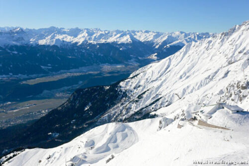 View of the Nordkette from Hefelekarspitze