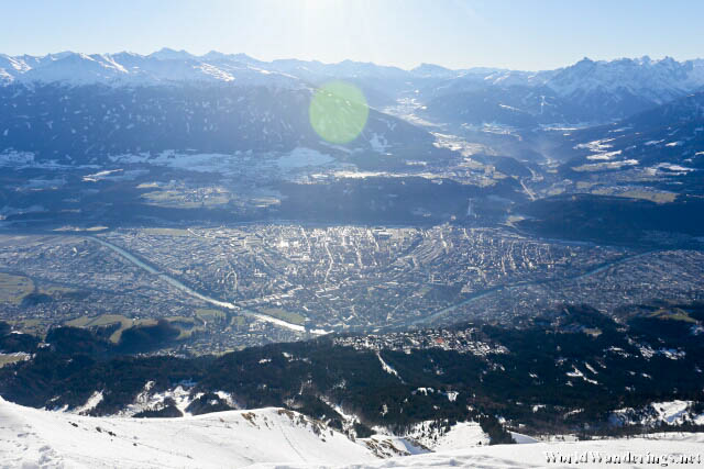 View of Innsbruck from Hafelekarspitze