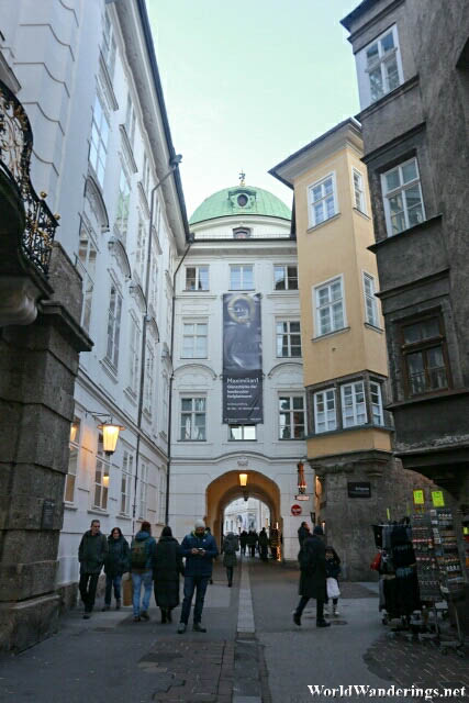 Going in the Hofburg Innsbruck