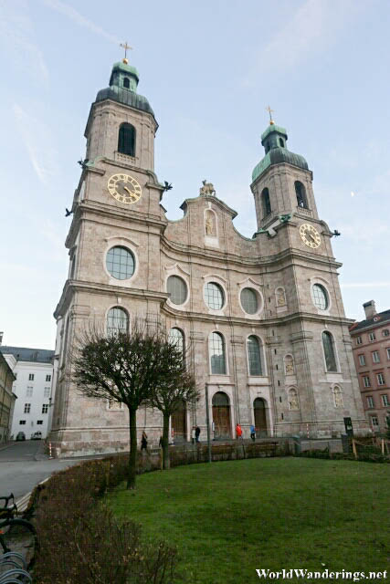 Outside the Dom St. Jakob in Innsbruck