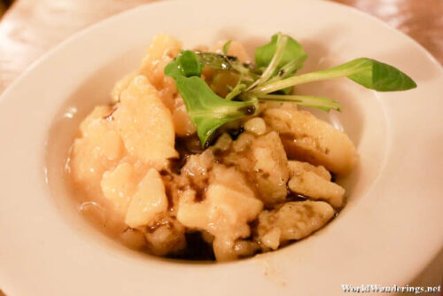 Some Potato Dish at Restaurant Goldener Adler Innsbruck