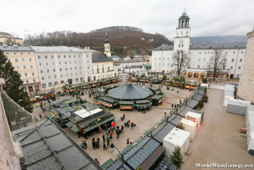 Overlooking the Residenzplatz from the Salzburg Residenz