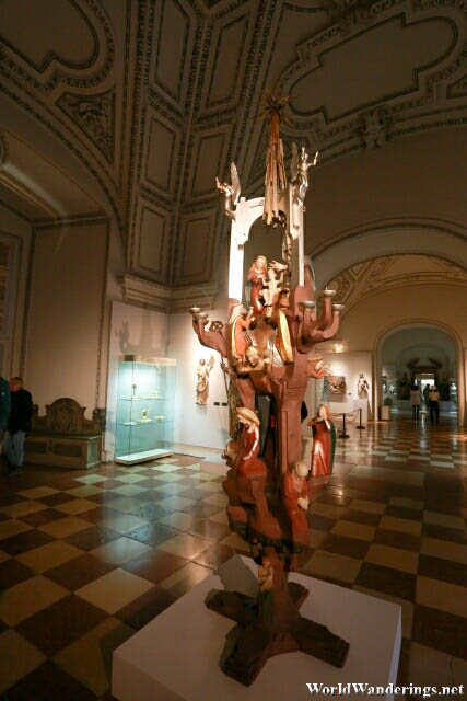 Sculpture at the Entrance of the Salzburg Cathedral Museum